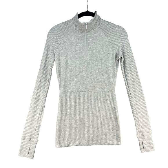 ALALA Sweater Women's XS New Gray Wander Quarter Zip - Picture 1 of 11